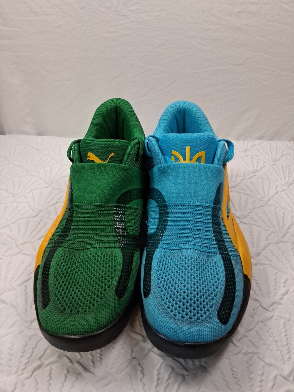 Puma Mens  Lightweight Slip-On Sneakers in Green & Blue - Picture 13 of 16